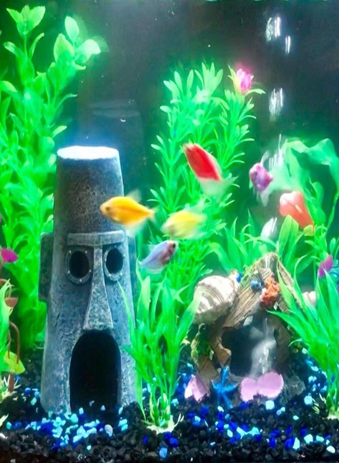 SLOCME Aquarium Broken Barrel with Conch Decorations - Betta Cave Hideout Fish Tank Barrel Ornament - Image 2